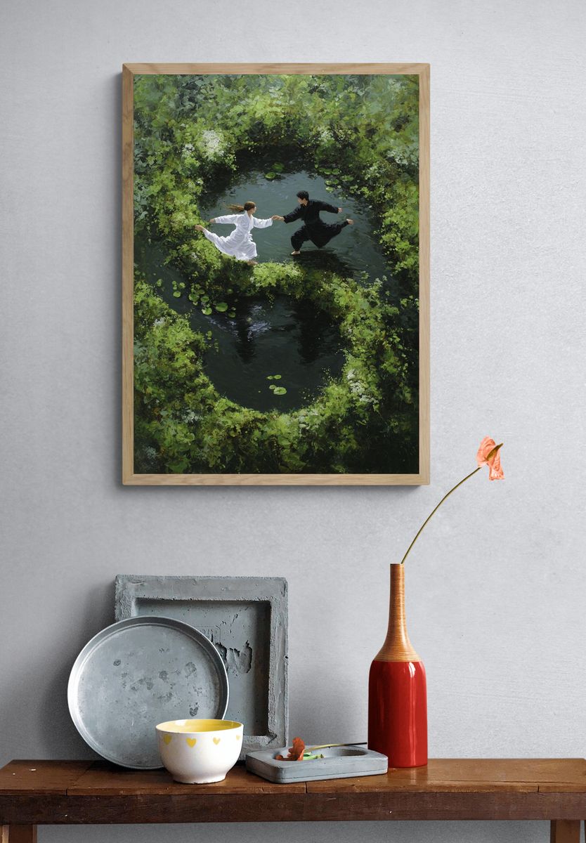 Dancing in Nature — Fine Art Print. — room view 3