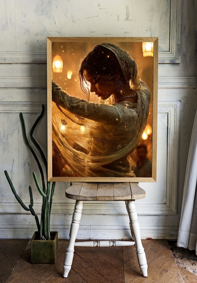 Dancer in Ethereal Light — Fine Art Print. — room view 1