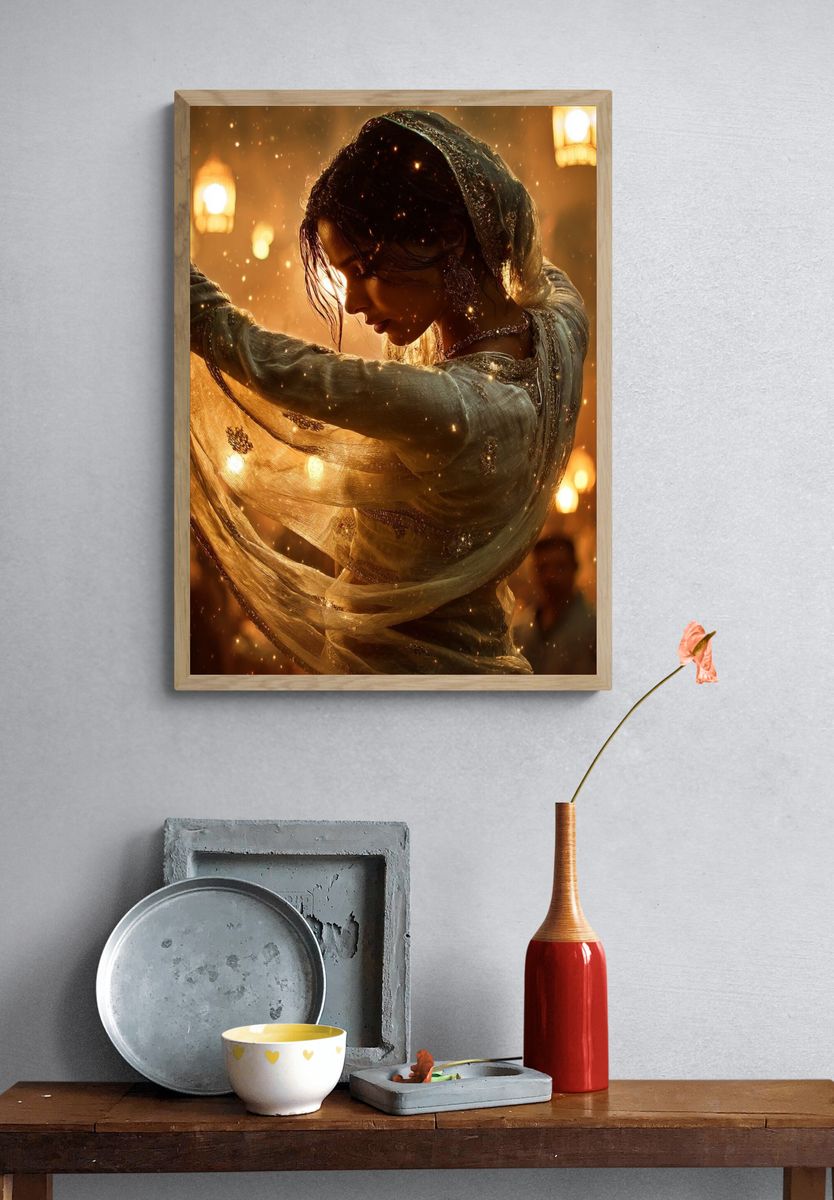 Dancer in Ethereal Light — Fine Art Print. — room view 3