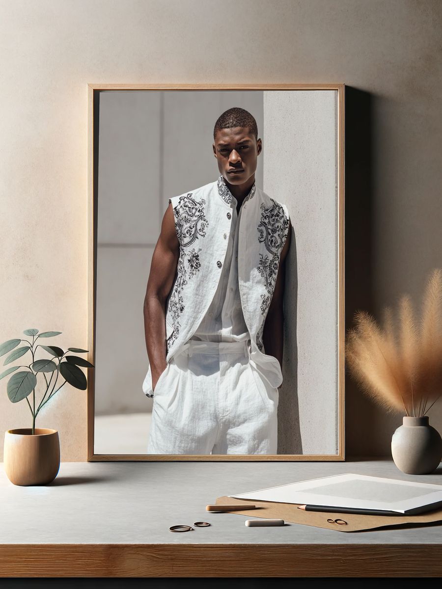 Fashion Portrait Poster. — room view 2