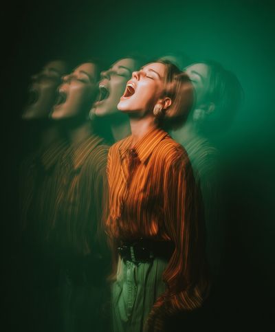 Screaming Woman — Fine Art Print. poster print
