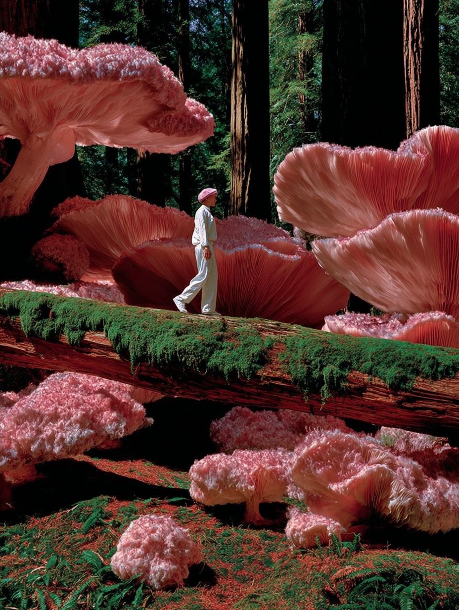 Surreal Mushroom Forest — Fine Art Print. poster — fine-art art