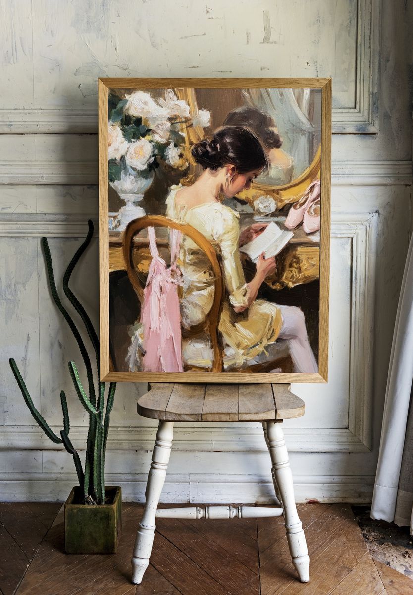 Ballet Dresser Portrait Print. — room view 1