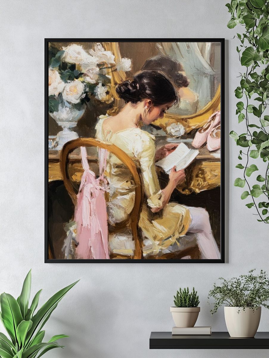 Ballet Dresser Portrait Print. — room view 4