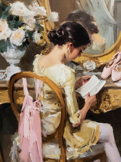 Ballet Dresser Portrait Print. poster print