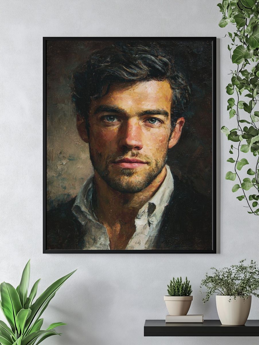Portrait of a Young Man — Fine Art Print. — room view 4