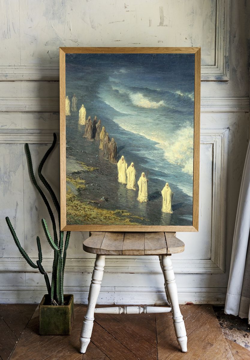 Mystic Shoreline Procession Print. — room view 1