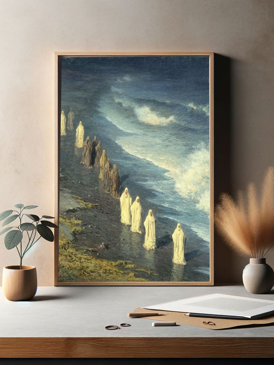 Mystic Shoreline Procession Print. — room view 2