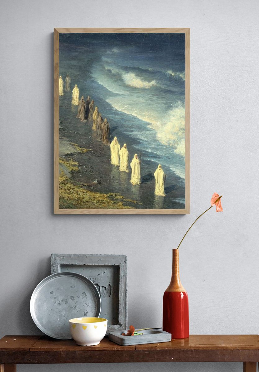 Mystic Shoreline Procession Print. — room view 3