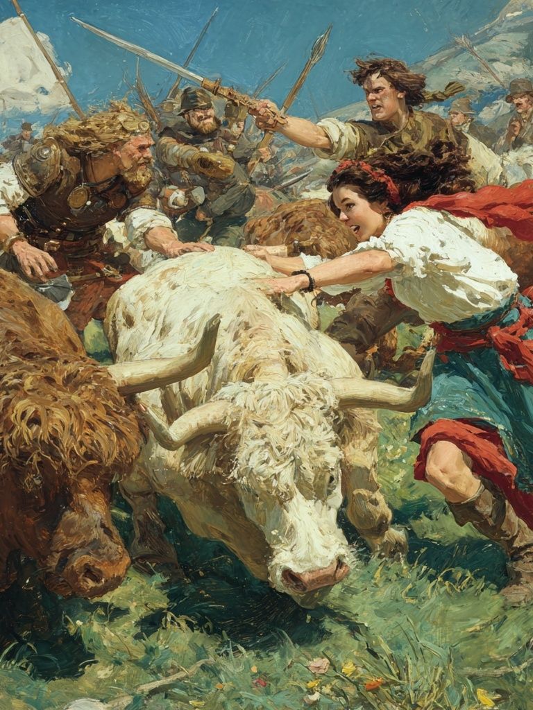 Highland Charge — Fine-Art Print. poster — fine-art art