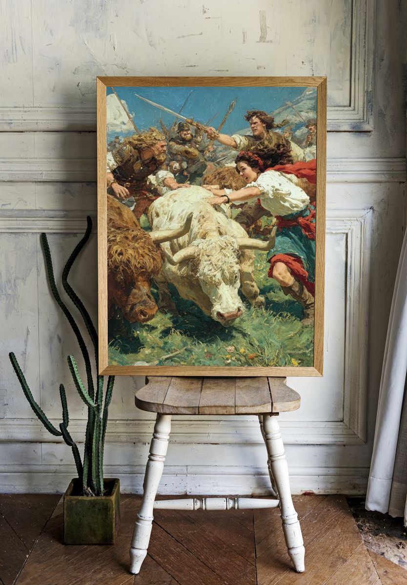 Highland Charge — Fine-Art Print. — room view 1