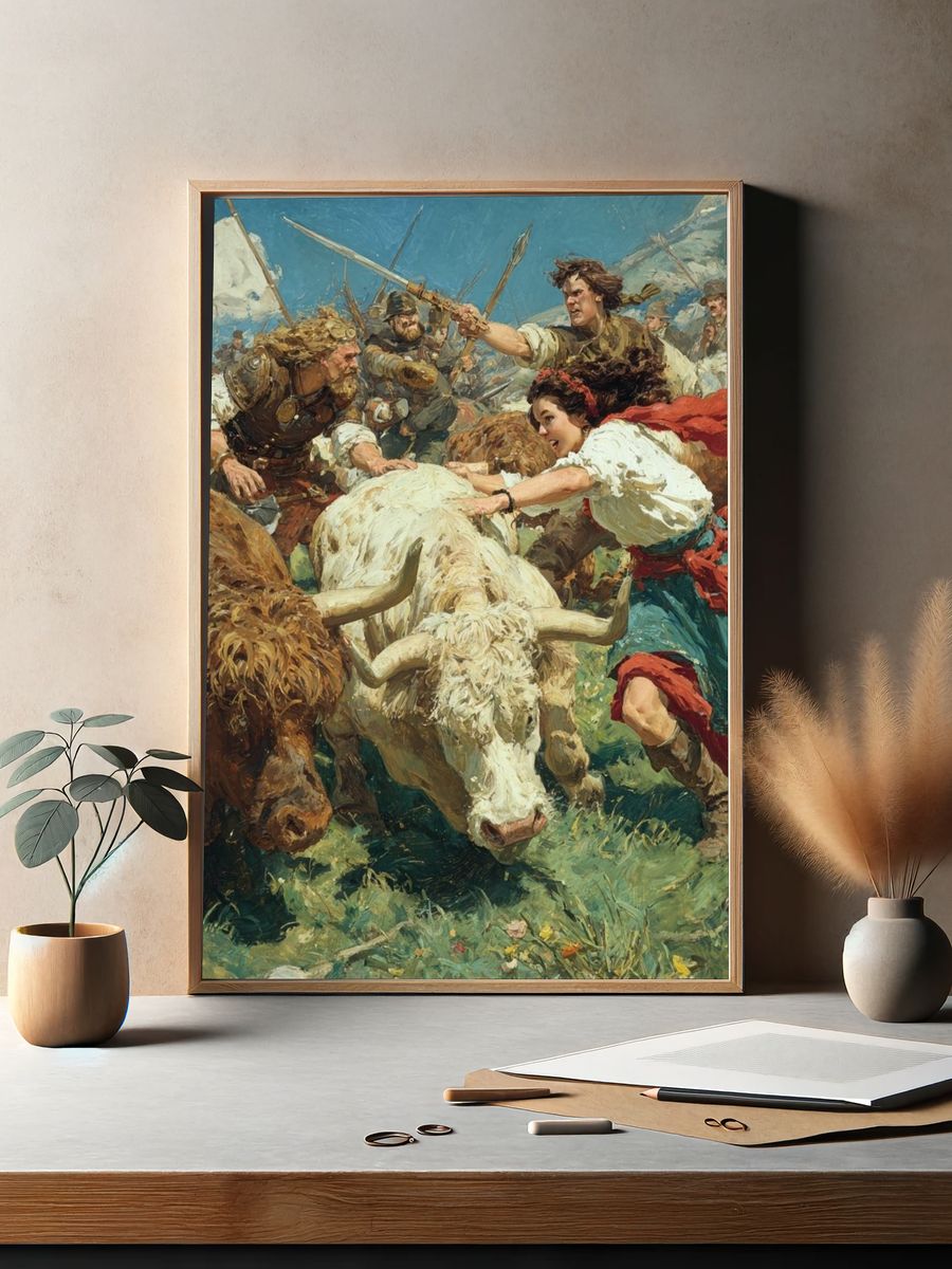 Highland Charge — Fine-Art Print. — room view 2