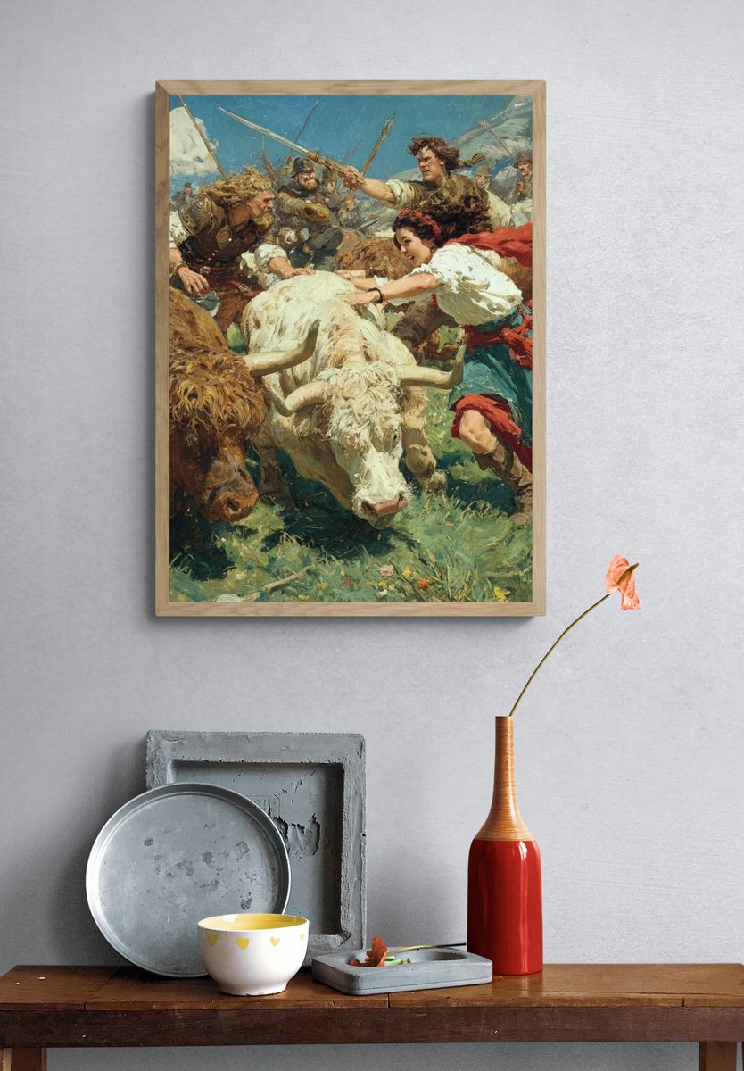 Highland Charge — Fine-Art Print. — room view 3