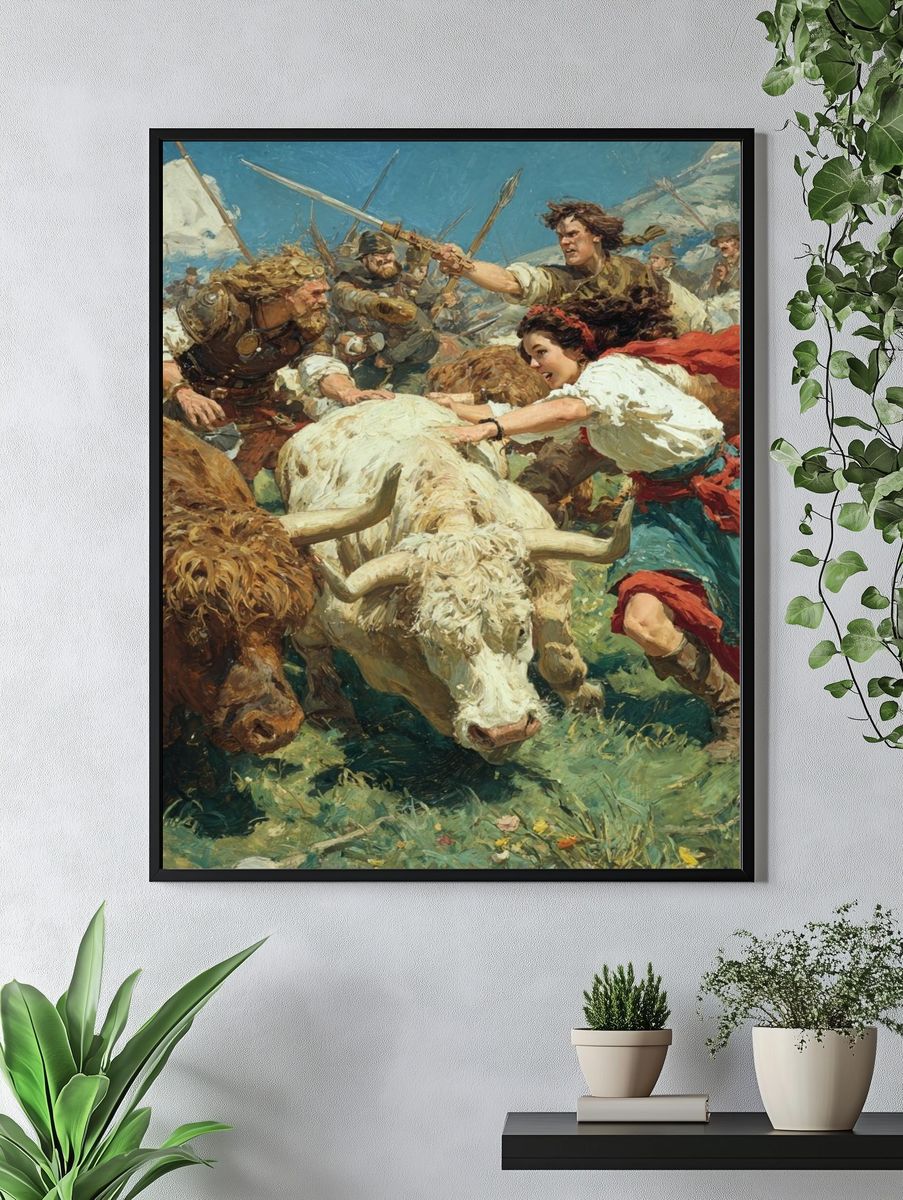 Highland Charge — Fine-Art Print. — room view 4