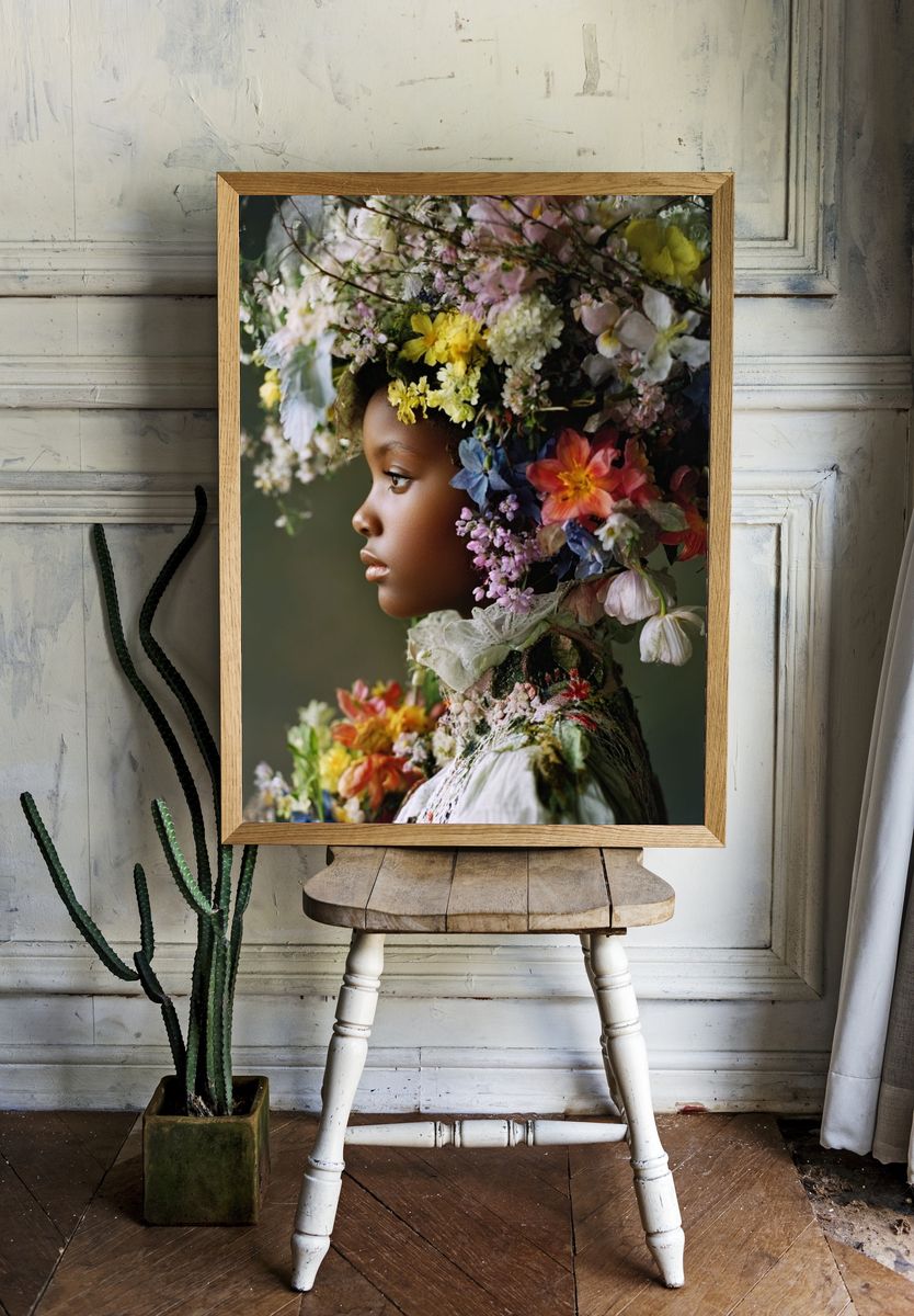 Floral Portrait Fine-Art Print. — room view 1