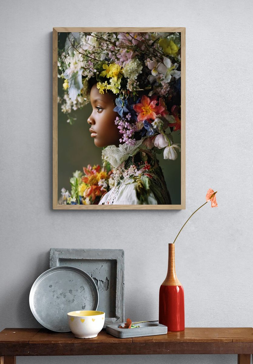 Floral Portrait Fine-Art Print. — room view 3