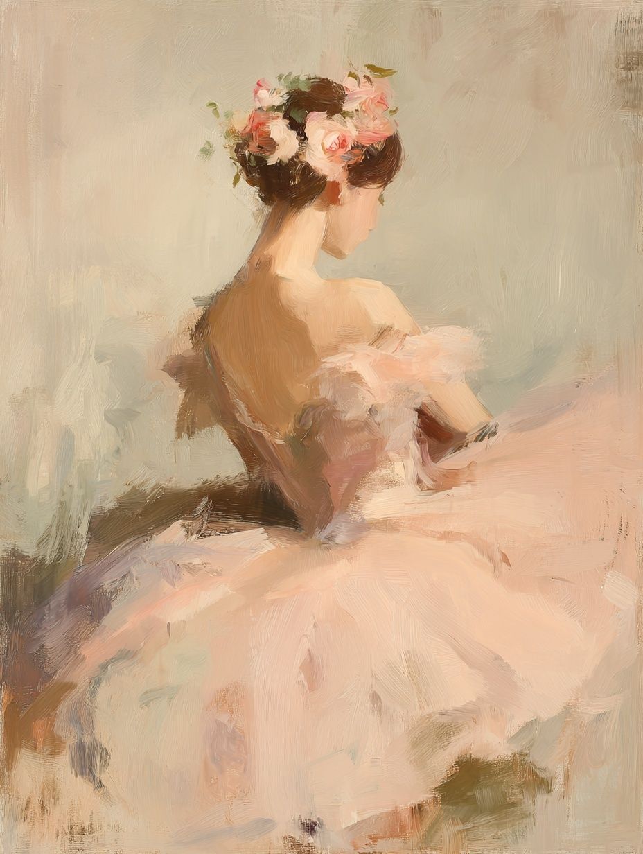 Ballerina in Bloom Fine-Art Print. poster detail