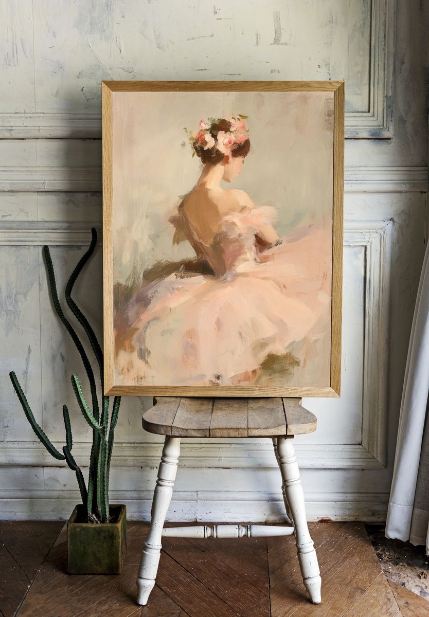 Ballerina in Bloom Fine-Art Print. — room view 1