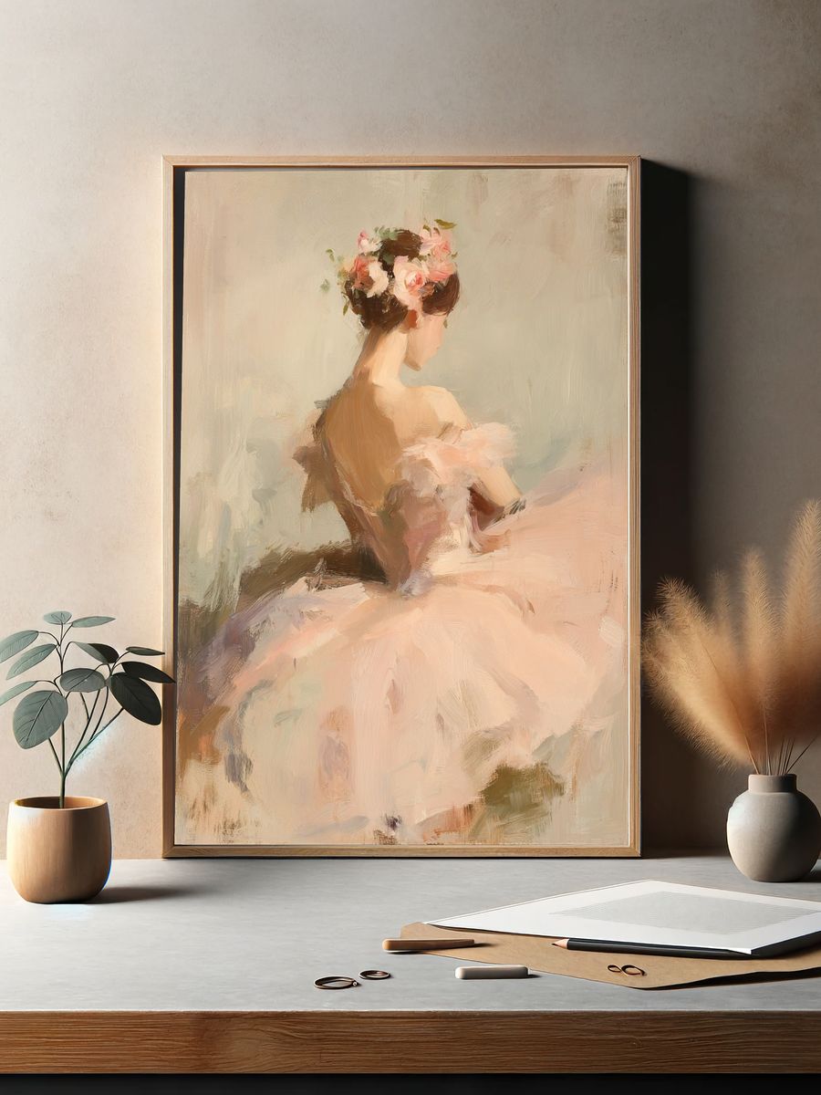 Ballerina in Bloom Fine-Art Print. — room view 2
