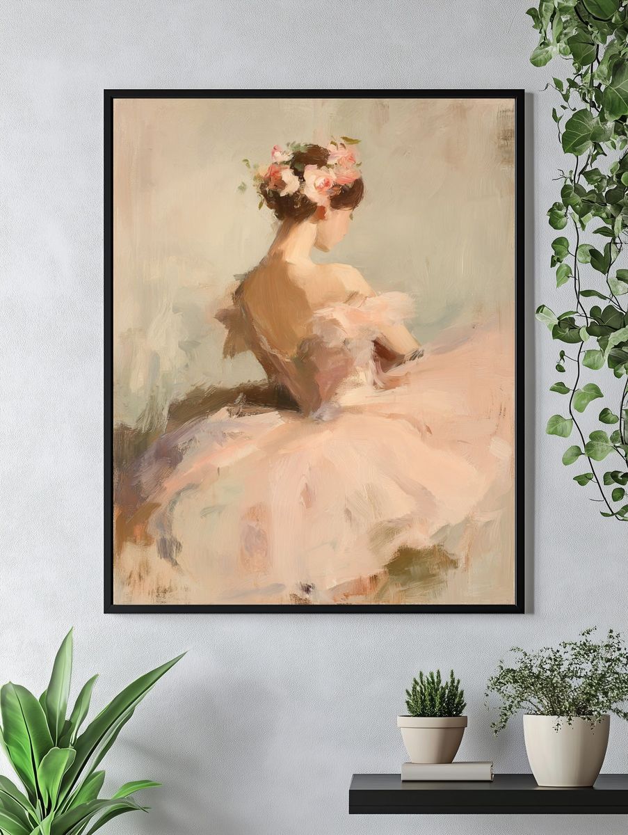 Ballerina in Bloom Fine-Art Print. — room view 4