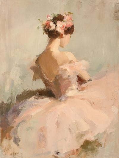 Ballerina in Bloom Fine-Art Print. poster print