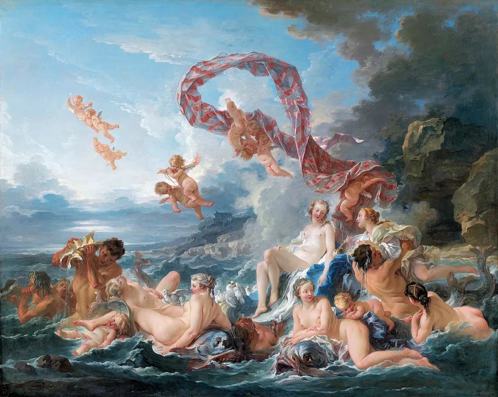 Francois Boucher 's Triumph Venus. poster detail