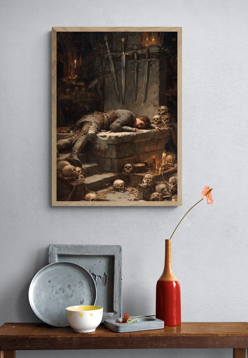 Dark Medieval Dungeon Print. — room view 3