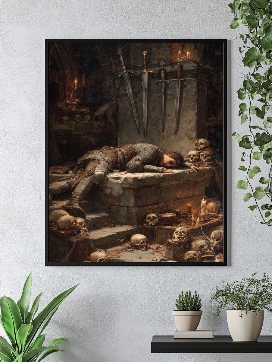 Dark Medieval Dungeon Print. — room view 4