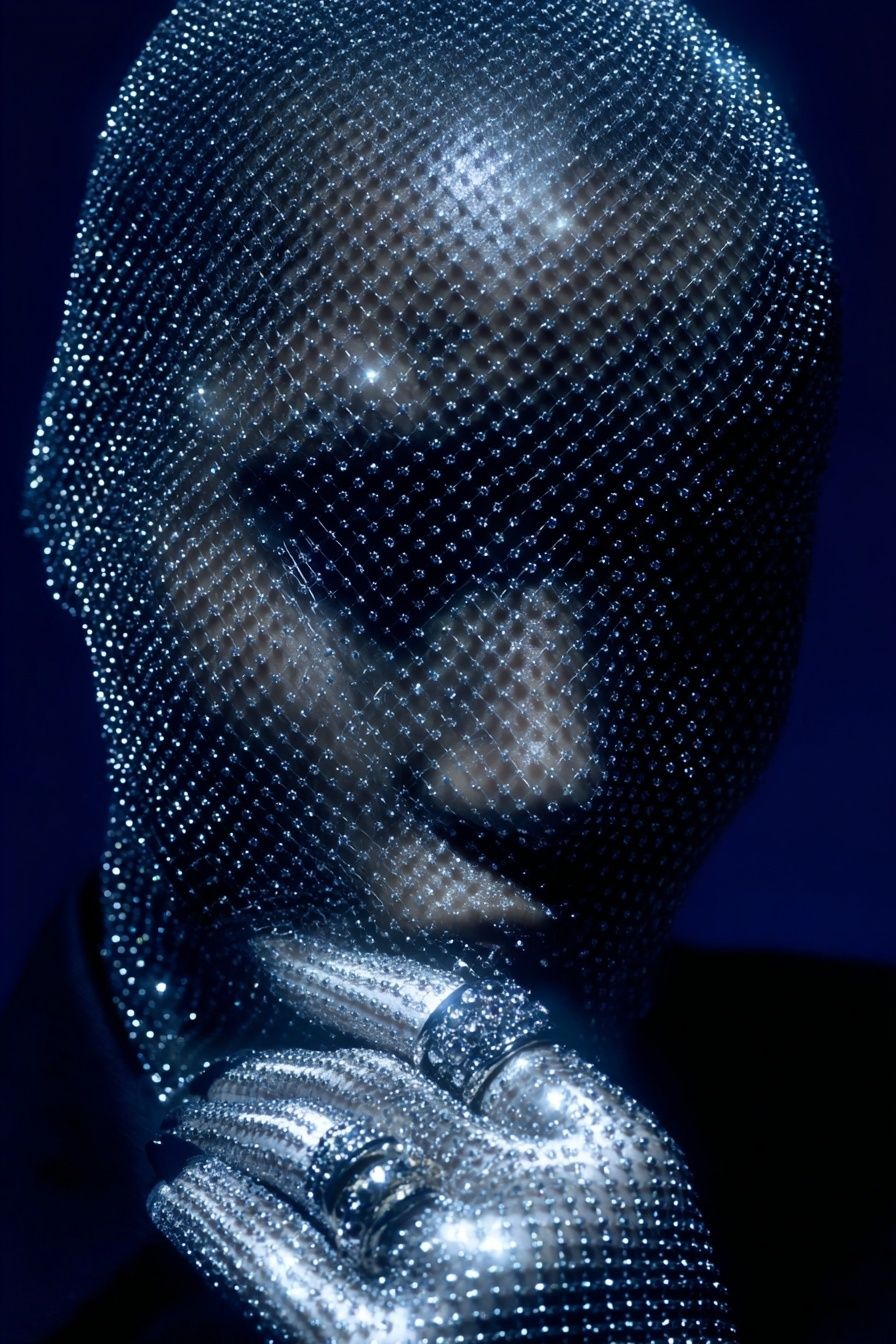 Shimmering Elegance — Fashion Photography Print. poster detail