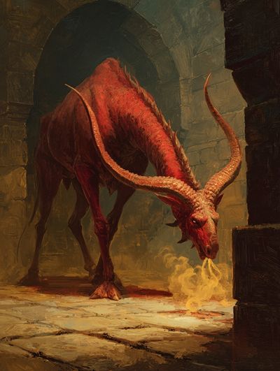 Mythical Beast — Fantasy Art Print. poster print