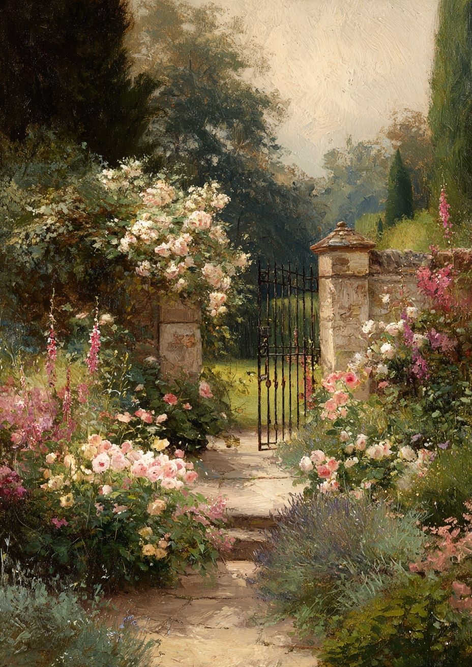 Garden Gate — Fine Art Print. poster detail