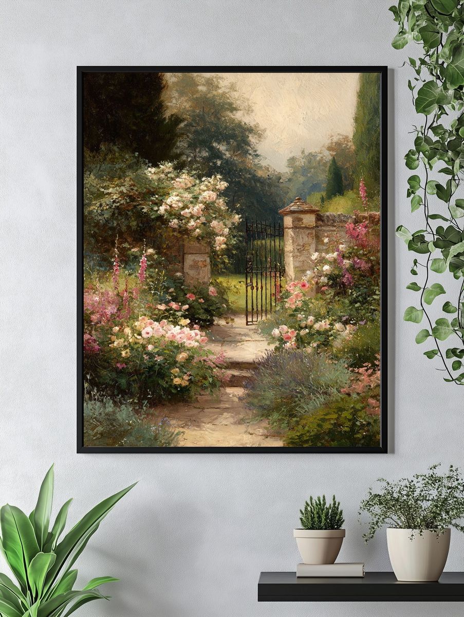 Garden Gate — Fine Art Print. — room view 4