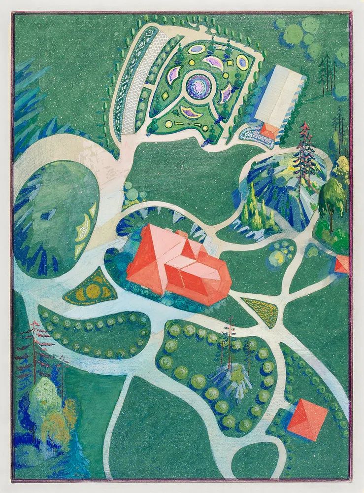 Aerial Garden Landscape — Fine Art Print. poster detail