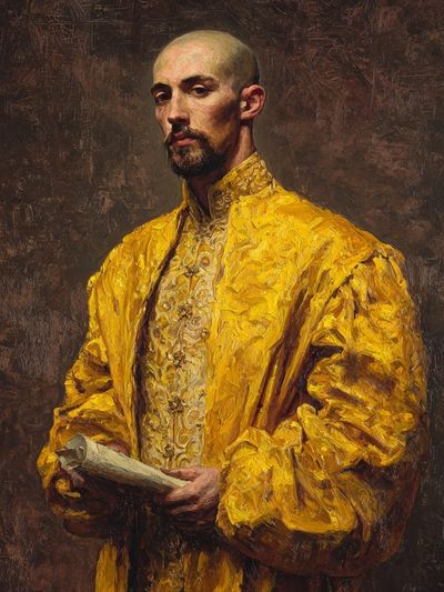 Golden Portrait Fine-Art Print. poster print
