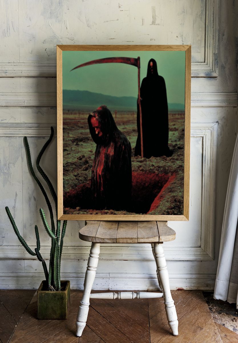 Grim Reaper Field Scene Poster. — room view 1