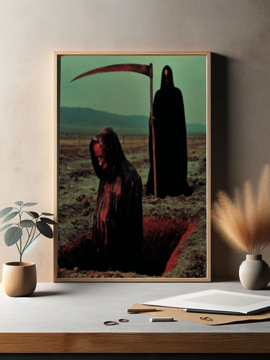 Grim Reaper Field Scene Poster. — room view 2