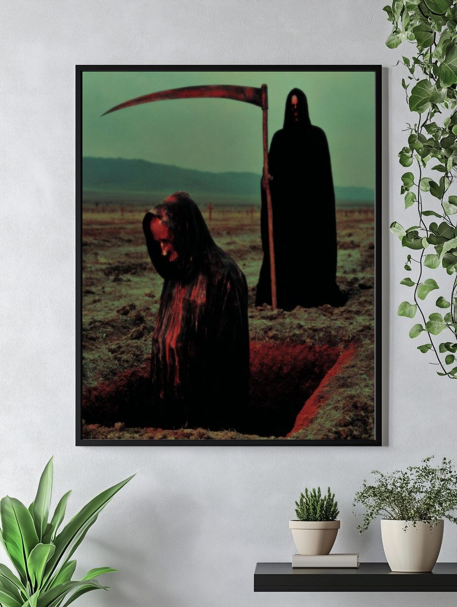 Grim Reaper Field Scene Poster. — room view 4