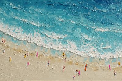 Aerial Beach Daydream Print. poster print