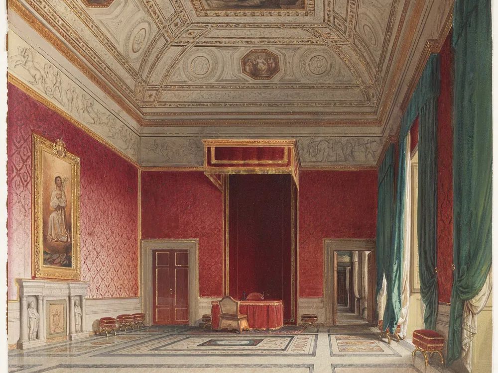 Grand Red Salon Interior Print. poster detail