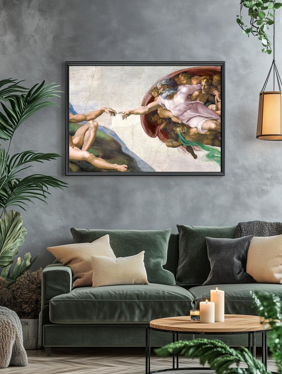 Michelangelo Buonarroti 's Creation Adam. — room view 4