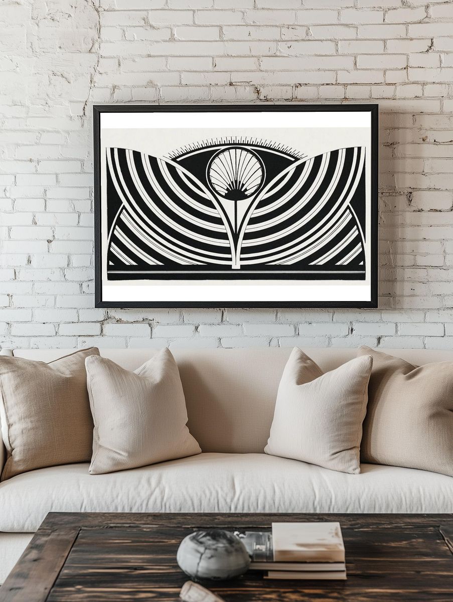 Stylized floral pattern (Gestileerd bloemmotief). — room view 1