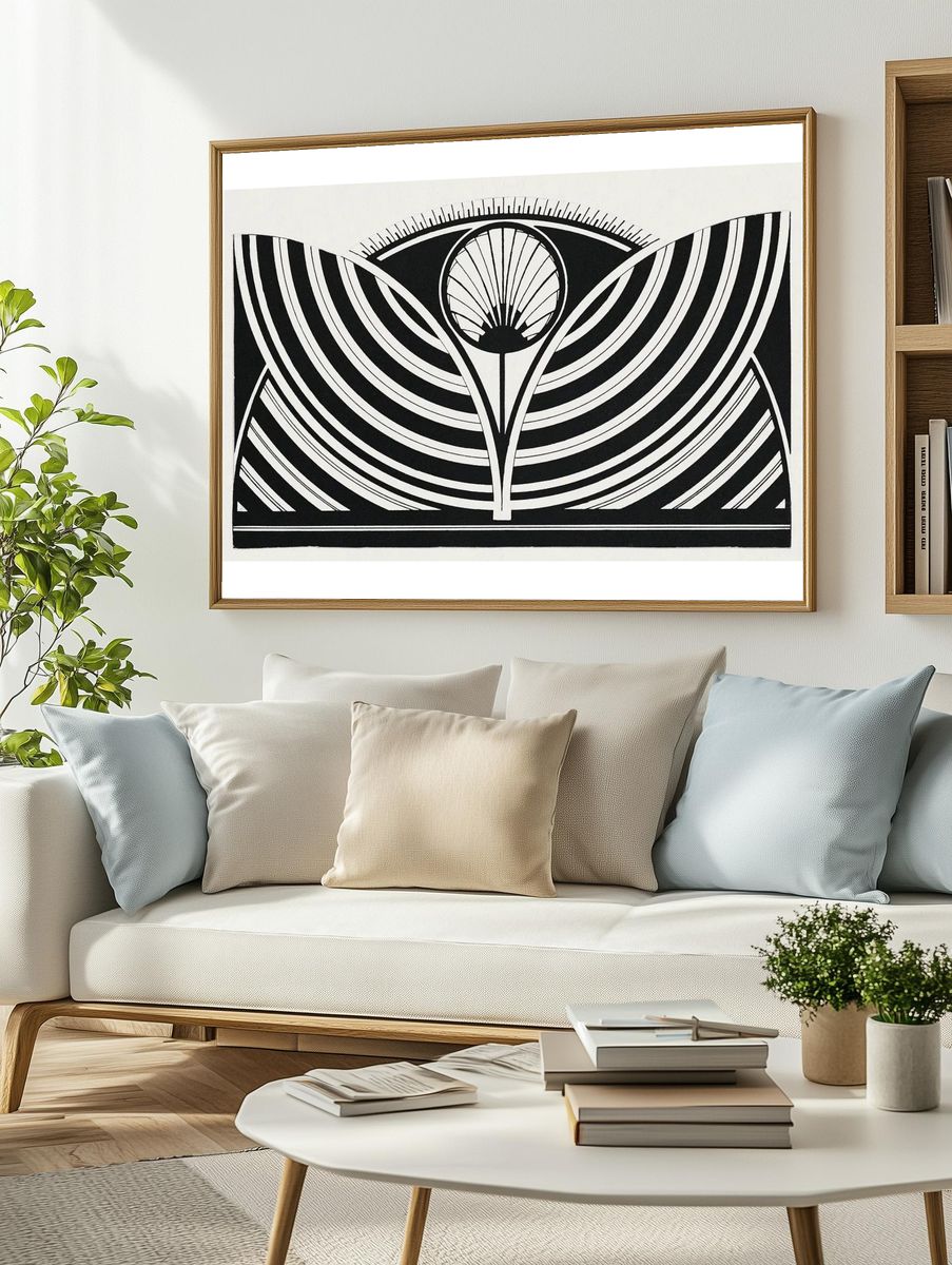 Stylized floral pattern (Gestileerd bloemmotief). — room view 2
