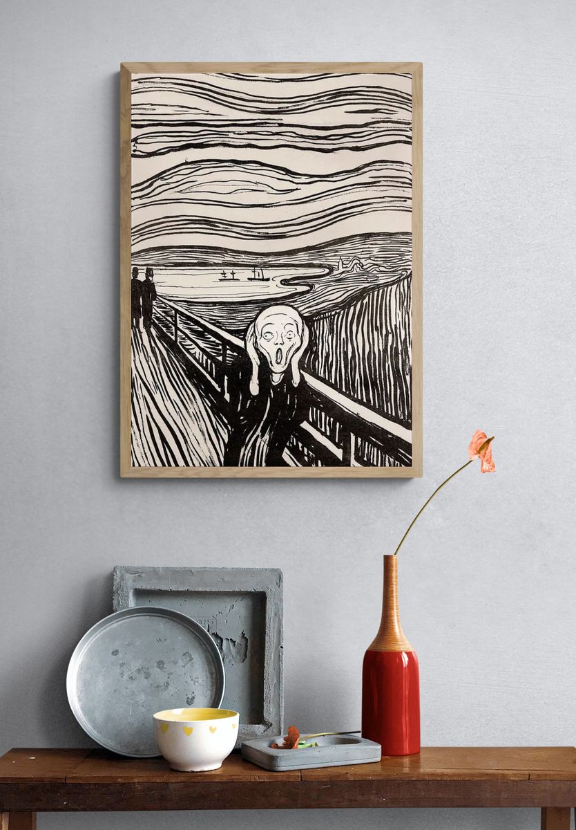 scream iPhone wallpaper, Edvard Munch. — room view 3