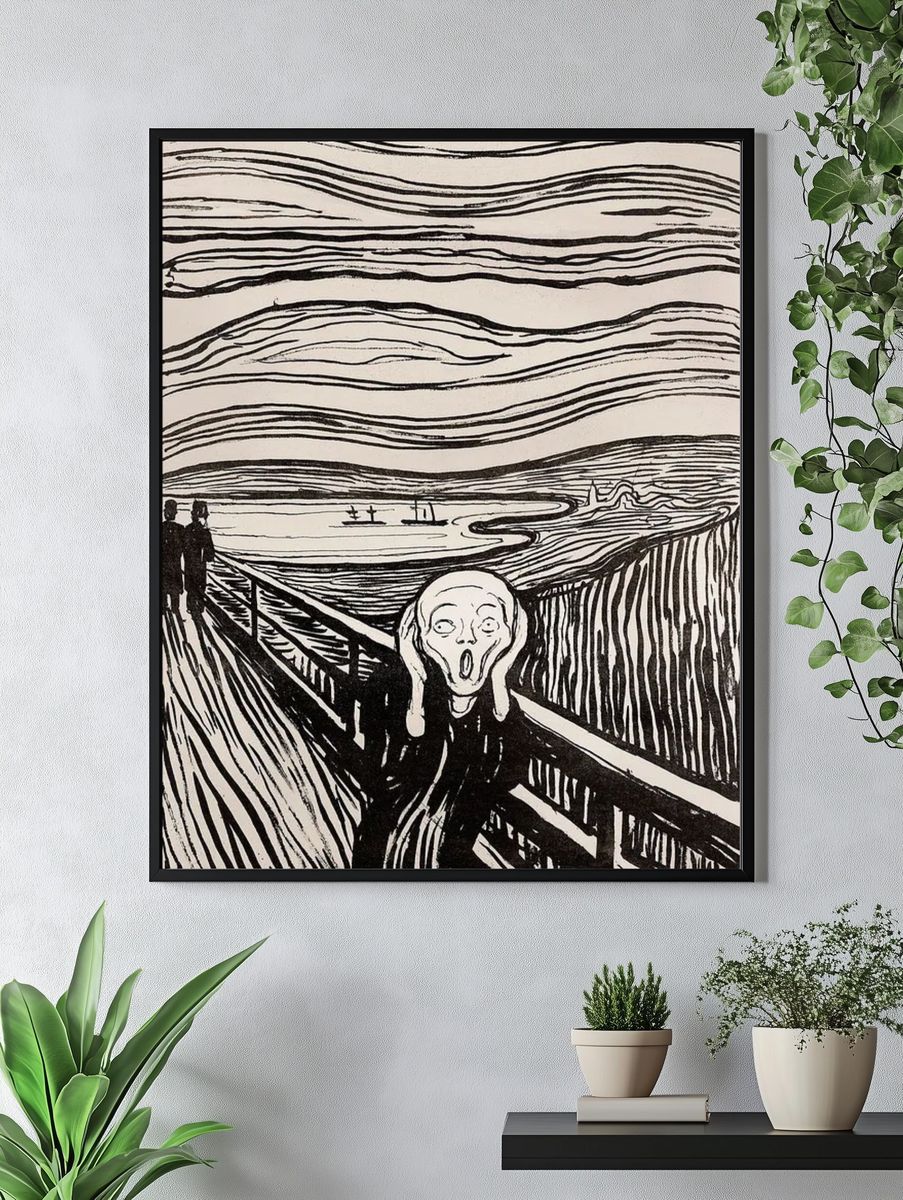 scream iPhone wallpaper, Edvard Munch. — room view 4