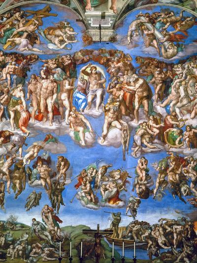 Michelangelo Buonarroti 's Last Judgment. poster print
