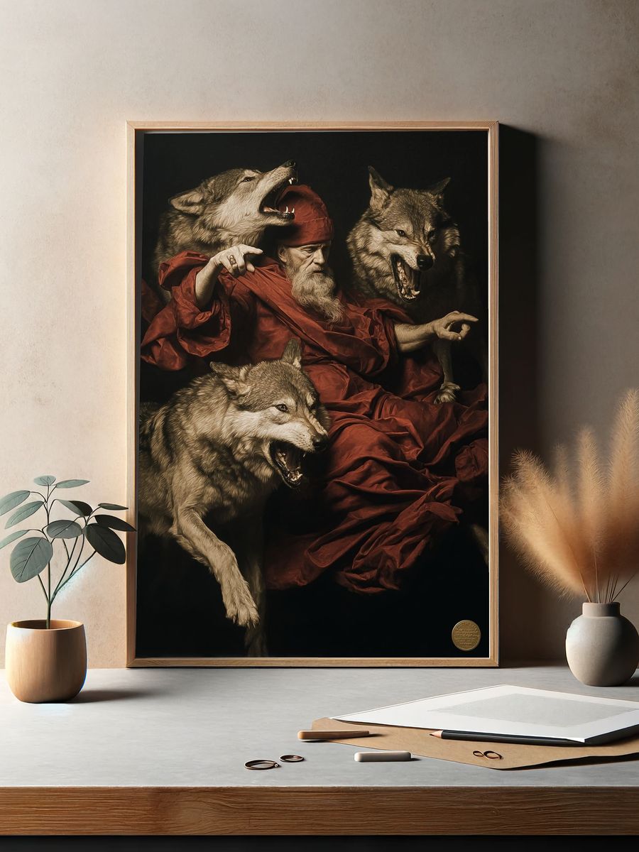 Wolf Pack Renaissance Print. — room view 2