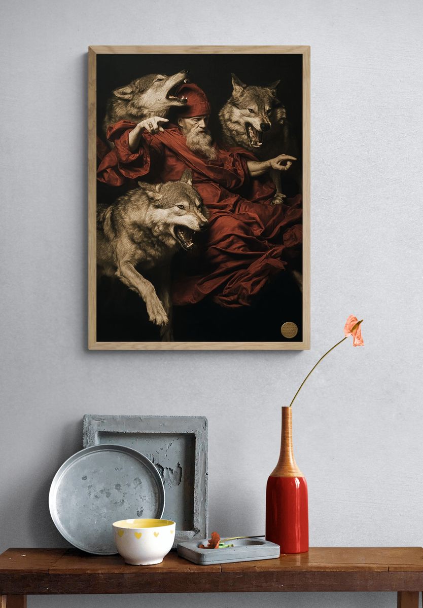 Wolf Pack Renaissance Print. — room view 3