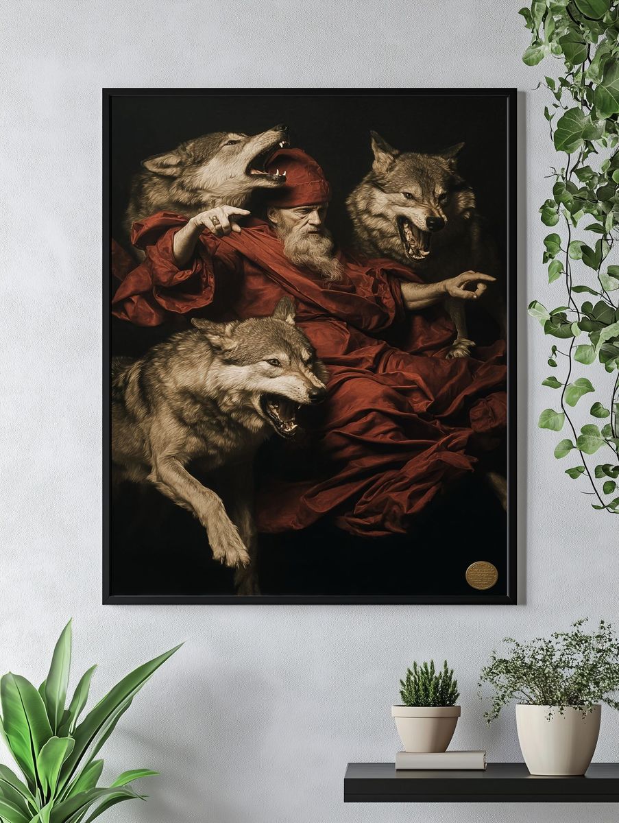 Wolf Pack Renaissance Print. — room view 4