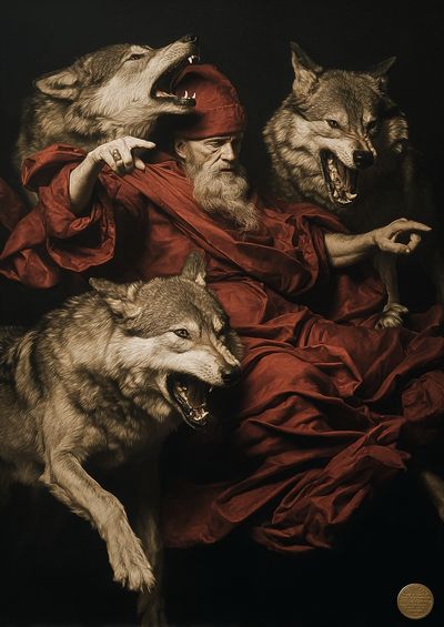 Wolf Pack Renaissance Print. poster print