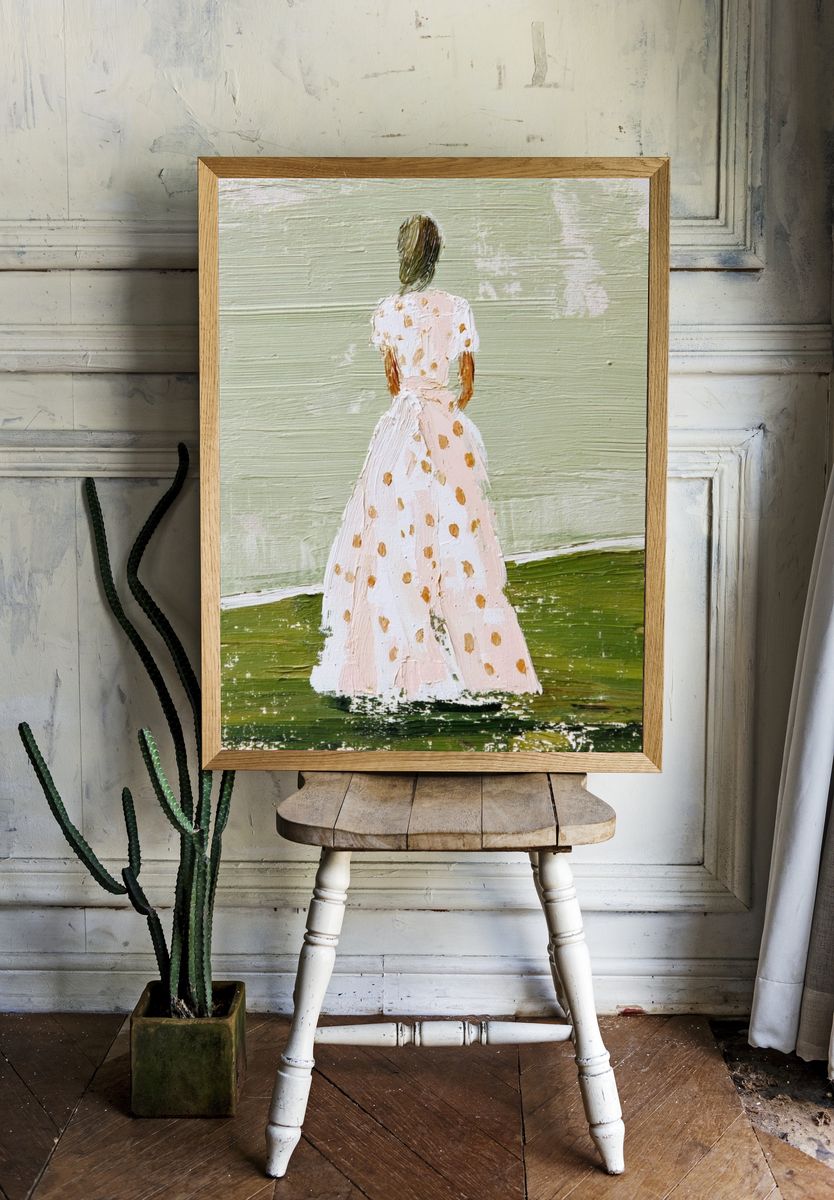 Solitary Figure Contemporary Print. — room view 1
